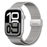 ミラネーゼ磁気バックル フルチタンメタルウォッチバンド、Apple Watch 46mm / 49mm / 45mm / 44mm用