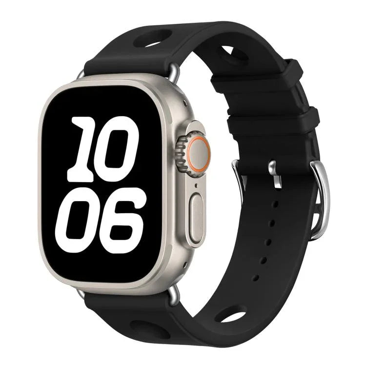ラダーバックルホール シリコンウォッチバンド、Apple Watch 46mm / 49mm / 45mm / 44mm用、Apple Watch 42mm / 41mm / 40mm / 38mm用