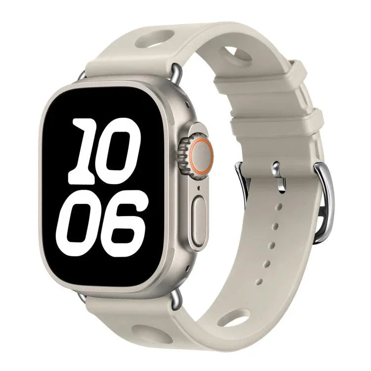 ラダーバックルホール シリコンウォッチバンド、Apple Watch 46mm / 49mm / 45mm / 44mm用、Apple Watch 42mm / 41mm / 40mm / 38mm用