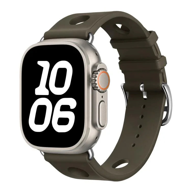 ラダーバックルホール シリコンウォッチバンド、Apple Watch 46mm / 49mm / 45mm / 44mm用、Apple Watch 42mm / 41mm / 40mm / 38mm用