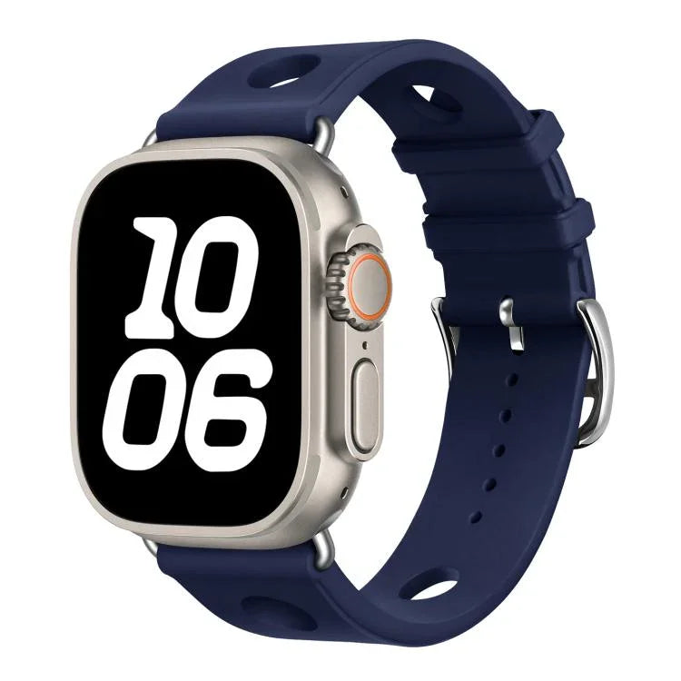 ラダーバックルホール シリコンウォッチバンド、Apple Watch 46mm / 49mm / 45mm / 44mm用、Apple Watch 42mm / 41mm / 40mm / 38mm用