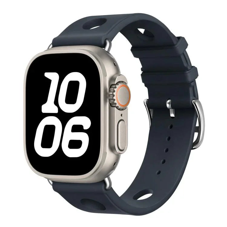 ラダーバックルホール シリコンウォッチバンド、Apple Watch 46mm / 49mm / 45mm / 44mm用、Apple Watch 42mm / 41mm / 40mm / 38mm用