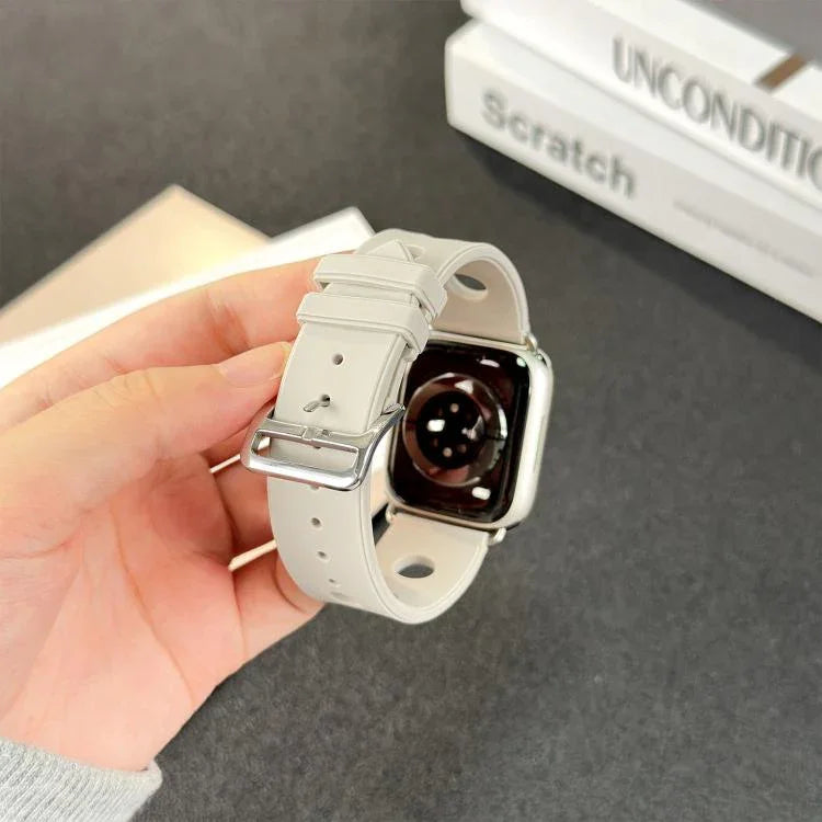 ラダーバックルホール シリコンウォッチバンド、Apple Watch 46mm / 49mm / 45mm / 44mm用、Apple Watch 42mm / 41mm / 40mm / 38mm用