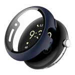 ENKAY Hat-Prince フルカバーテンパードガラスフィルム 一体型PCウォッチカバー、Google Pixel Watch 4 45mm用、Google Pixel Watch 4 41mm用