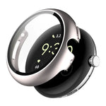 ENKAY Hat-Prince フルカバーテンパードガラスフィルム 一体型PCウォッチカバー、Google Pixel Watch 4 45mm用、Google Pixel Watch 4 41mm用