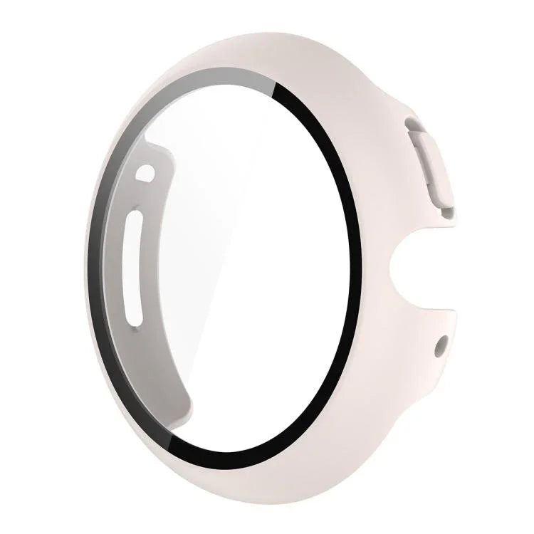 ENKAY Hat-Prince フルカバーテンパードガラスフィルム 一体型PCウォッチカバー、Google Pixel Watch 4 45mm用、Google Pixel Watch 4 41mm用
