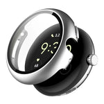 ENKAY Hat-Prince フルカバーテンパードガラスフィルム 一体型PCウォッチカバー、Google Pixel Watch 4 45mm用、Google Pixel Watch 4 41mm用