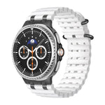 オーシャン通気穴ブラックリングバックルシリコンウォッチバンド、Samsung Galaxy Watch8 / Watch8 Classic用