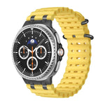 オーシャン通気穴ブラックリングバックルシリコンウォッチバンド、Samsung Galaxy Watch8 / Watch8 Classic用