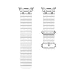 オーシャン通気穴シルバーリングバックルシリコンウォッチバンド、Samsung Galaxy Watch8 / Watch8 Classic用