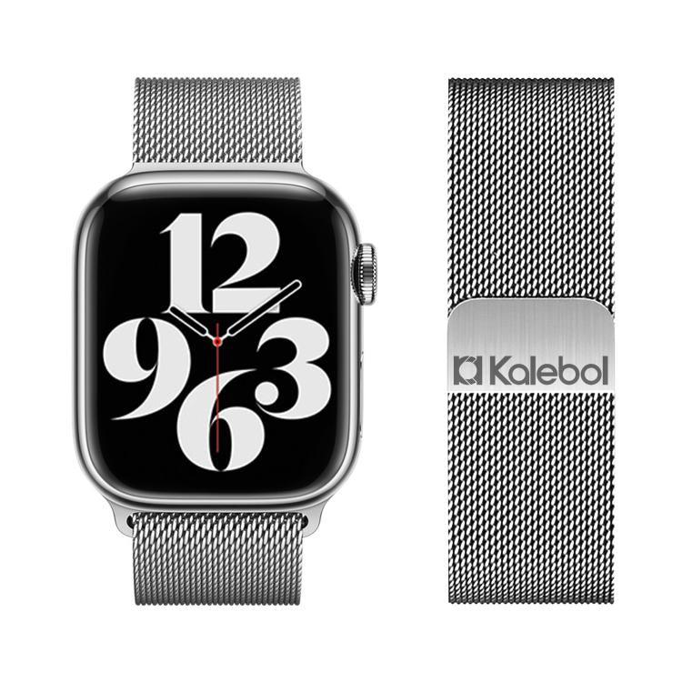 Kalebol 磁気ステンレススチールウォッチバンド、Apple Watch 46mm / 49mm / 45mm / 44mm用、Apple Watch 42mm / 41mm / 40mm / 38mm用