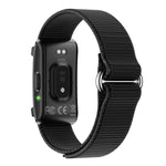 Y25 画面なし BTスマートブレスレット ナイロンストラップ、睡眠 / 心拍数モニタリング / 運動データ記録対応