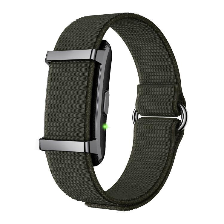 Y25 画面なし BTスマートブレスレット ナイロンストラップ、睡眠 / 心拍数モニタリング / 運動データ記録対応