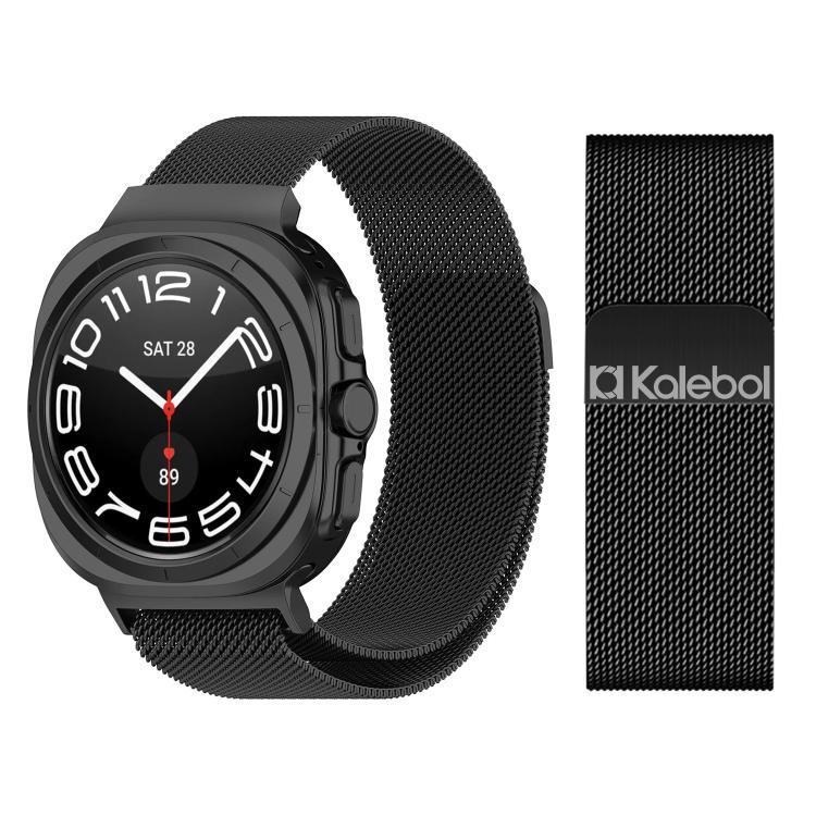 Kalebolミランマグネティックステンレススチールウォッチバンド、Samsung Galaxy Watch Ultra 47mm / Ultra 2025用