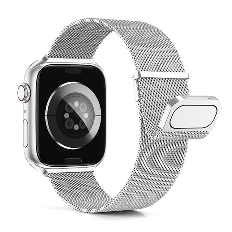 Kalebol ダブルリンクミラネーゼダブル磁気ステンレススチールウォッチバンド、Apple Watch 46mm / 49mm / 45mm / 44mm用、Apple Watch 42mm / 41mm / 40mm / 38mm用