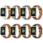 シルバーピンバックル凹型革ウォッチバンド、Samsung Galaxy Fit 3用