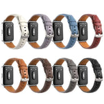 シルバーピンバックル凹型革ウォッチバンド、Samsung Galaxy Fit 3用