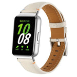 ステッチ入り尖った尾革ウォッチバンド、Samsung Galaxy Fit 3用