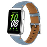 ステッチ入り尖った尾革ウォッチバンド、Samsung Galaxy Fit 3用