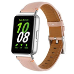 ステッチ入り尖った尾革ウォッチバンド、Samsung Galaxy Fit 3用