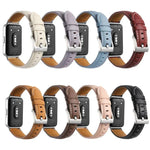 ステッチ入り尖った尾革ウォッチバンド、Samsung Galaxy Fit 3用