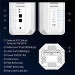 WAVLINK WNF100X3NR-B Global Version Nano SIM Slot 5G NR CPE Router WiFi 6 , Specifications:US Plug, WNF100X3NR-B