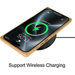 直角スクエア電気めっきCDパターンTPU MagSafeスマホケース、iPhone 17 Pro Max用、iPhone 17 Pro用、iPhone 17用、iPhone Air用、iPhone 16 Pro Max用、iPhone 16 Pro用