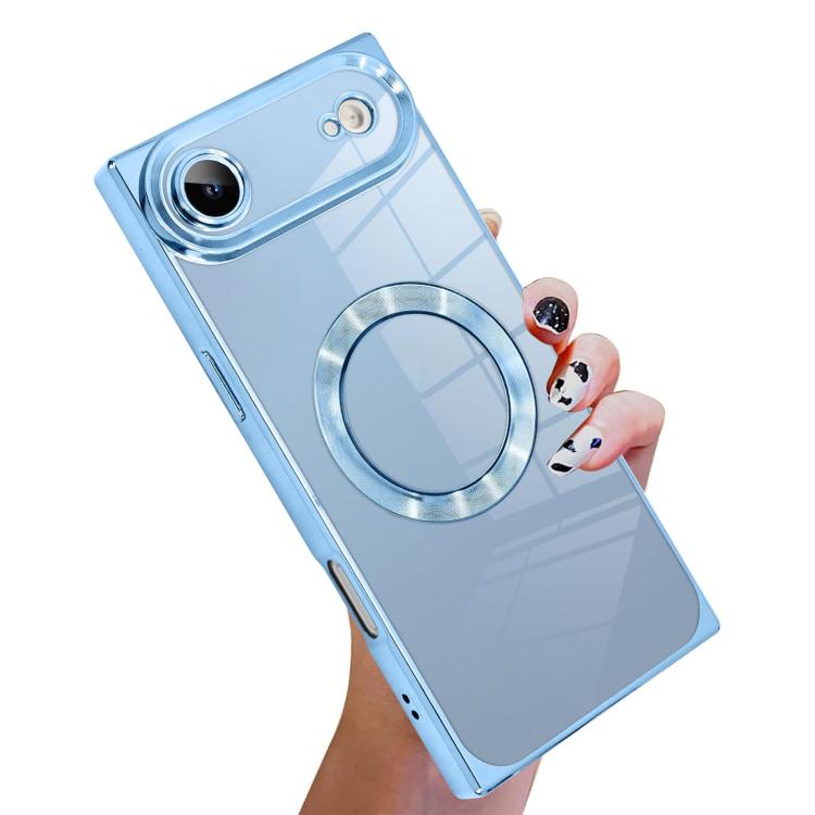 直角スクエア電気めっきCDパターンTPU MagSafeスマホケース、iPhone 17 Pro Max用、iPhone 17 Pro用、iPhone 17用、iPhone Air用、iPhone 16 Pro Max用、iPhone 16 Pro用