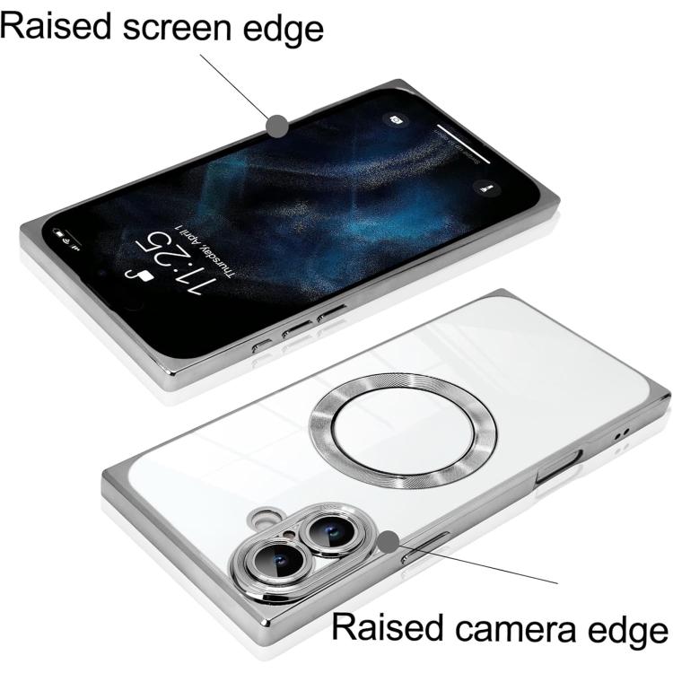 直角スクエア電気めっきCDパターンTPU MagSafeスマホケース、iPhone 16 Plus用、iPhone 16用、iPhone 15 Pro Max用、iPhone 15 Pro用、iPhone 15 Plus用、iPhone 15用