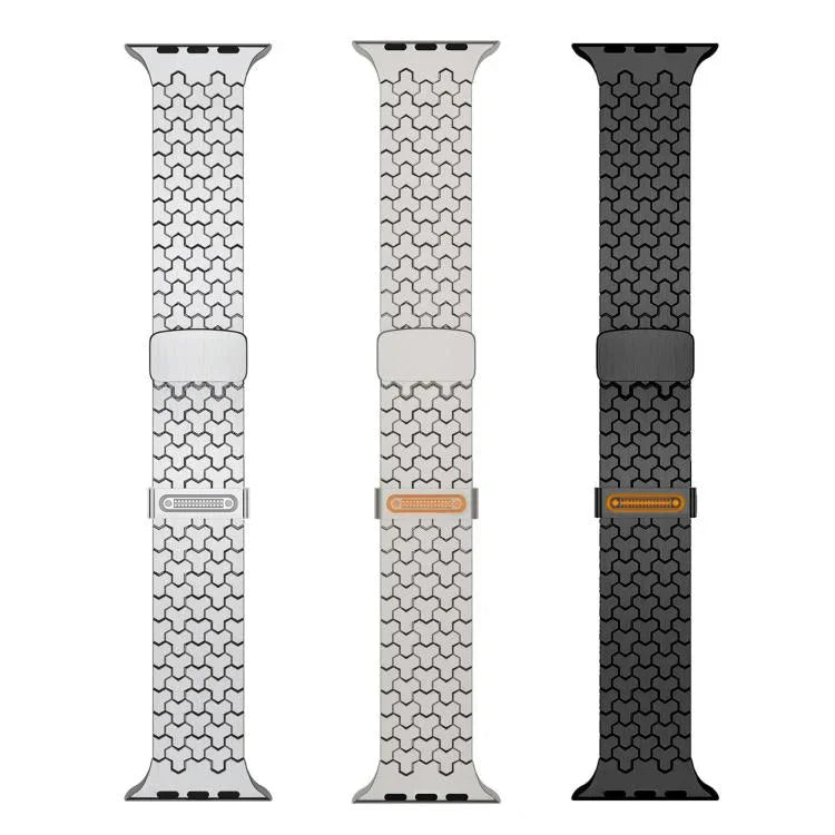 Y字型ダブル磁気ステンレススチールウォッチバンド、Apple Watch 42 / 44 / 45 / 46 / 49mm用、Apple Watch 38 / 40 / 41 / S11 42mm用