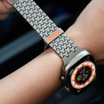 Y字型ダブル磁気ステンレススチールウォッチバンド、Apple Watch 42 / 44 / 45 / 46 / 49mm用、Apple Watch 38 / 40 / 41 / S11 42mm用