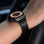 Y字型ダブル磁気ステンレススチールウォッチバンド、Apple Watch 42 / 44 / 45 / 46 / 49mm用、Apple Watch 38 / 40 / 41 / S11 42mm用