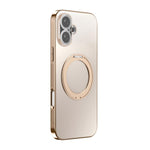 360度回転ホルダーMagSafe電気めっきスマホケース レンズカバー付き、iPhone 17 Pro Max用、iPhone 17 Pro用、iPhone 17用、iPhone Air用、iPhone 16 Pro Max用、iPhone 16 Pro用