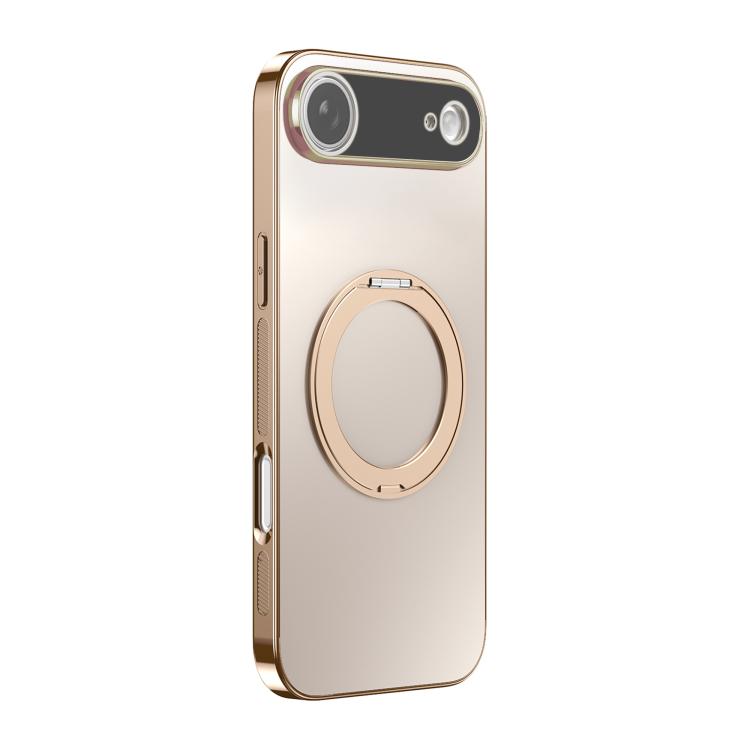 360度回転ホルダーMagSafe電気めっきスマホケース レンズカバー付き、iPhone 17 Pro Max用、iPhone 17 Pro用、iPhone 17用、iPhone Air用、iPhone 16 Pro Max用、iPhone 16 Pro用