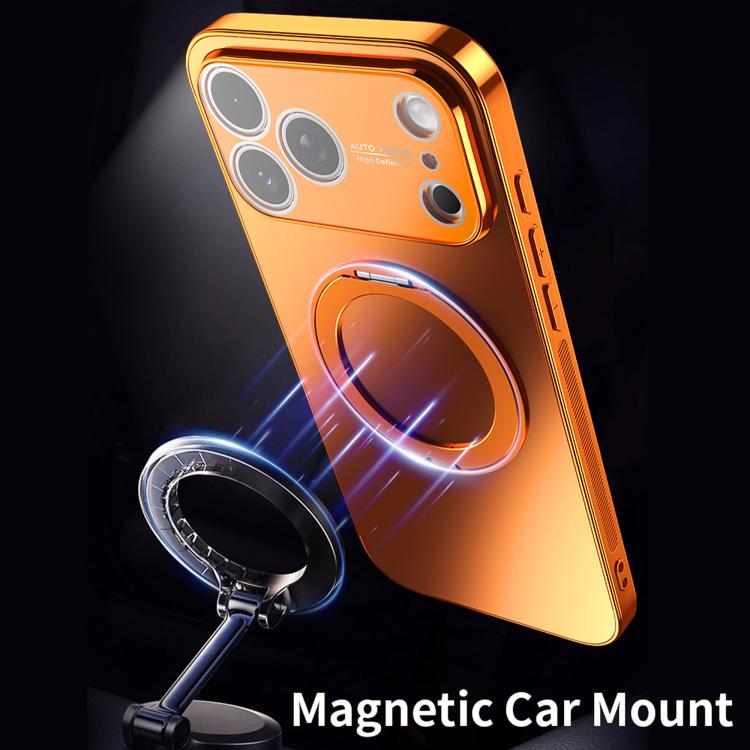 360度回転ホルダーMagSafe電気めっきスマホケース レンズカバー付き、iPhone 17 Pro Max用、iPhone 17 Pro用、iPhone 17用、iPhone Air用、iPhone 16 Pro Max用、iPhone 16 Pro用