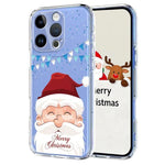 クリスマス柄プリント TPUスマホケース、iPhone 15 用