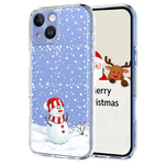 クリスマス柄プリント TPUスマホケース、iPhone 15 用