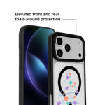 クリスマスシリーズ 強力磁気塗装ブラックエッジスマホケース、iPhone 17 Pro Max 用、iPhone 17 Pro 用、iPhone 17 用