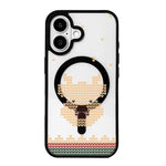 クリスマスシリーズ 強力磁気塗装ブラックエッジスマホケース、iPhone 17 Pro Max 用、iPhone 17 Pro 用、iPhone 17 用