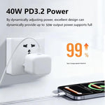 A3365 PD40W USB-C / Type-Cインターフェース充電器、UKプラグ、UKプラグ