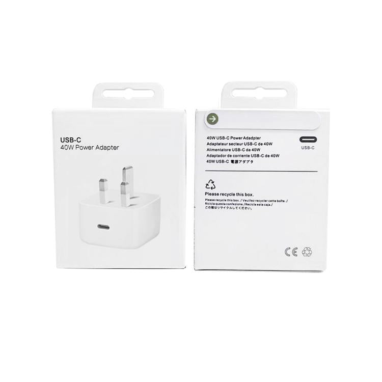 A3365 PD40W USB-C / Type-Cインターフェース充電器、UKプラグ、UKプラグ