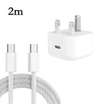 A3365 PD40W USB-C / Type-C 充電器 Type-C to Type-Cデータケーブル付き、UKプラグ、UKプラグ＋1m Type-Cケーブル、UKプラグ＋2m Type-Cケーブル