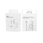 A3365 PD40W USB-C / Type-C充電器 Type-C to Type-C / 8ピンデータケーブル付き、UKプラグ、UKプラグ + 1m 2-in-1ケーブル