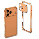 超薄型合金メタルフレーム耐衝撃iPhoneケースレンズフレーム付き、iPhone 17 Pro Max用、iPhone 17 Pro用