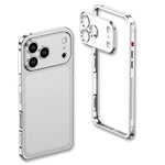 超薄型合金メタルフレーム耐衝撃iPhoneケースレンズフレーム付き、iPhone 17 Pro Max用、iPhone 17 Pro用
