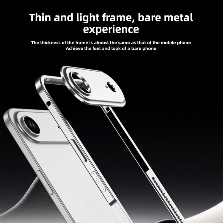 超薄型合金メタルフレーム耐衝撃iPhoneケースレンズフレーム付き、iPhone 17 Pro Max用、iPhone 17 Pro用
