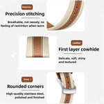 本革 カラーブロック サドルウォッチバンド、Apple Watch 46mm / 49mm / 45mm / 44mm用、Apple Watch 42mm / 41mm / 40mm / 38mm用