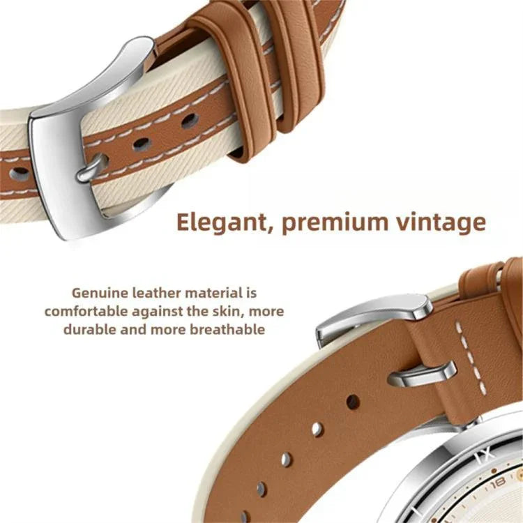 本革 カラーブロック サドルウォッチバンド、Apple Watch 46mm / 49mm / 45mm / 44mm用、Apple Watch 42mm / 41mm / 40mm / 38mm用