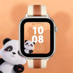 本革 カラーブロック サドルウォッチバンド、Apple Watch 46mm / 49mm / 45mm / 44mm用、Apple Watch 42mm / 41mm / 40mm / 38mm用