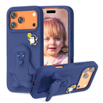 ペンギンベビー EVA 衝撃吸収電話ケース ホルダー付き、iPhone 17 Pro Max用、iPhone 17 Pro用、iPhone 17用、iPhone Air用、iPhone 16 Pro Max用、iPhone 16 Pro用、iPhone 16用、iPhone 15 Pro Max用